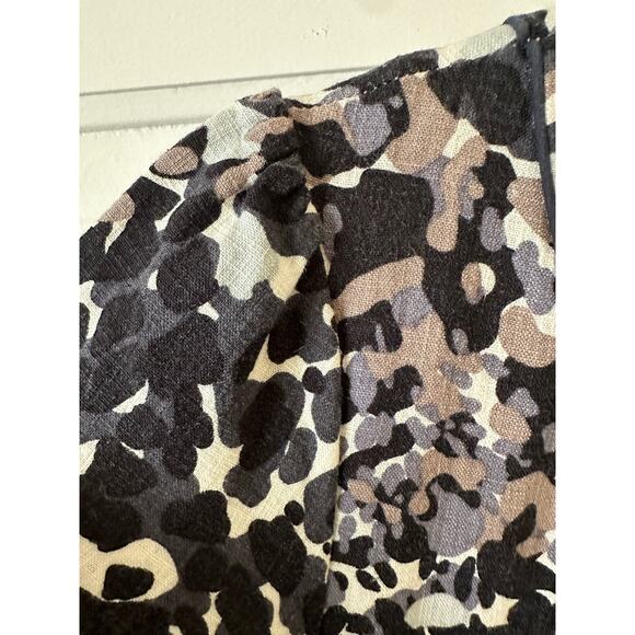 TS Taking Shape Linen Dress Size US 12 | UK 16 Animal Print Mini Fit & Flare - Picture 6 of 12